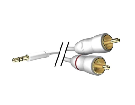 Inakustik Star MP3 kabel 3,5mm Jack &lt;&gt; 2x RCA | Audio verloopkabel