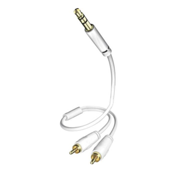 Inakustik Star MP3 kabel 3,5mm Jack &lt;&gt; 2x RCA | Audio verloopkabel