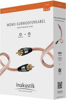 Inakustik Star subwooferkabel RCA &gt; RCA | Audiokabels analoog - Mono RCA 