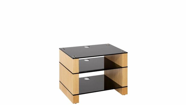 Stax 450 Oak & black glass