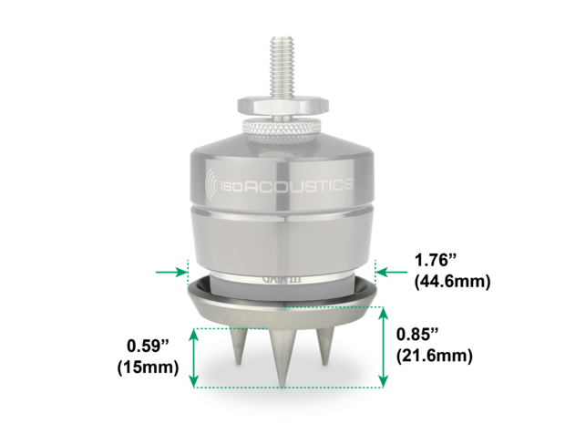 Iso Acoustics Gaia 3 tapijt schijven