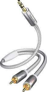 Inakustik Premium MP3 kabel 3,5mm Mini Jack  2x RCA | Audiokabels analoog